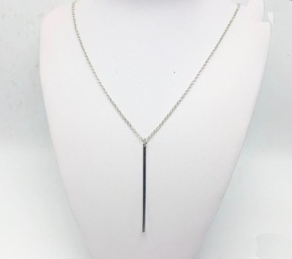 women gift jewelry simple sliver gold plated chain long necklace lariat charm bar necklaces&pendant necklace, Silver
women gift jewelry simple sliver gold plated chain long necklace lariat charm bar necklaces&pendant necklace, Silver