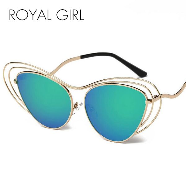 wholesale- royal girl new unique cat eye sunglasses designer mirrored lens for women ss107, White;black
wholesale- royal girl new unique cat eye sunglasses designer mirrored lens for women ss107, White;black