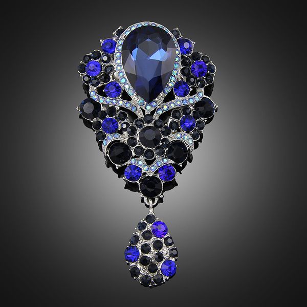 wholesale- 2016 new blue glass rhinestone long big brooch pins fashion jewelry brand accessories ethnic vintage broches for women christmas, Gray
wholesale- 2016 new blue glass rhinestone long big brooch pins fashion jewelry brand accessories ethnic vintage broches for women christmas, Gray