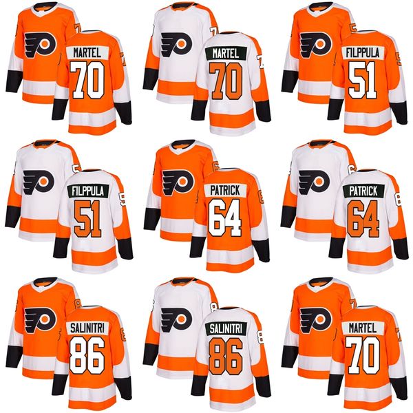 2018 2017 new brand men philadelphia flyers 70 danick martel 51 valtteri filppula nolan patrick salinitri orange white hockey jersey, Black;red
2018 2017 new brand men philadelphia flyers 70 danick martel 51 valtteri filppula nolan patrick salinitri orange white hockey jersey, Black;red