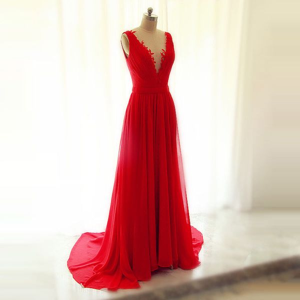 stunning prom dress long formal evening party wear illusion jewel neck v neckline zipper back chiffon formal gowns custom made, Black
stunning prom dress long formal evening party wear illusion jewel neck v neckline zipper back chiffon formal gowns custom made, Black