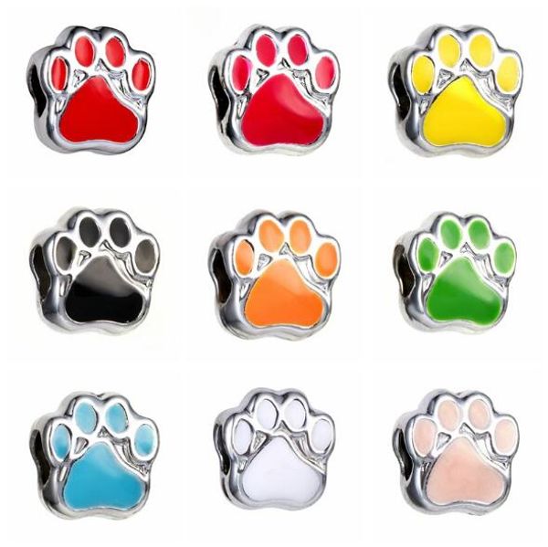 european big hole loose beads dog cat bear's paw bead for snake safety chain fit diy charm bracelet jewelry dy03, Black
european big hole loose beads dog cat bear's paw bead for snake safety chain fit diy charm bracelet jewelry dy03, Black
