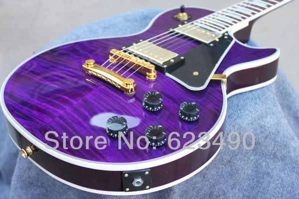 custom shop flame maple trans purple electric guitar gold hardware black pickguard gold grover tulip tuners 5 ply body binding
custom shop flame maple trans purple electric guitar gold hardware black pickguard gold grover tulip tuners 5 ply body binding
