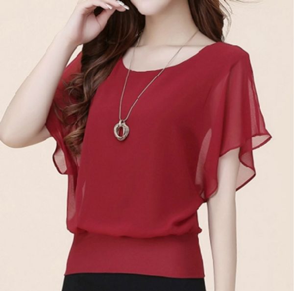 women slim blusa feminina 2016 summer casual plus size ladies fashion chiffon blouse bat sleeve shirt, White
women slim blusa feminina 2016 summer casual plus size ladies fashion chiffon blouse bat sleeve shirt, White