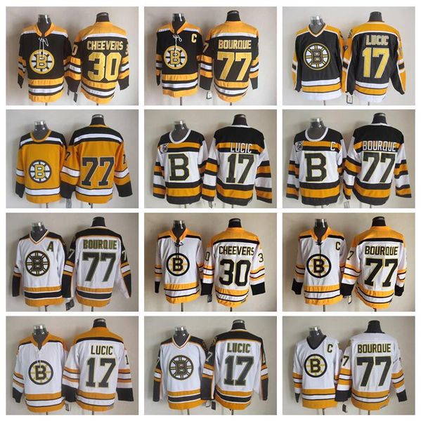 men 77 ray bourque jerseys ice hockey 30 gerry cheevers 17 milan lucic boston bruins vintage jersey ccm 75th black white yellow, Black;red
men 77 ray bourque jerseys ice hockey 30 gerry cheevers 17 milan lucic boston bruins vintage jersey ccm 75th black white yellow, Black;red