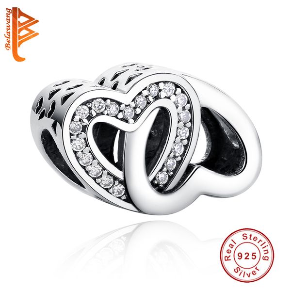 BELAWANG 925 Sterling Silver Cubic Zircon Charms Double Heart Shape Openwork Beads Fit Pandora Charm Bracelets&Bangles Jewelry Making
BELAWANG 925 Sterling Silver Cubic Zircon Charms Double Heart Shape Openwork Beads Fit Pandora Charm Bracelets&Bangles Jewelry Making