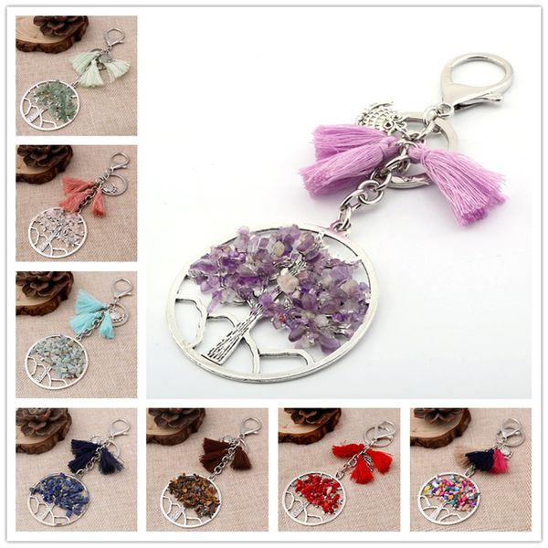 life of trees tassel keychain pendant tree of life crystal gemstone chakra jewelry key chain ring keyring keyfob key holder b127s, Silver
life of trees tassel keychain pendant tree of life crystal gemstone chakra jewelry key chain ring keyring keyfob key holder b127s, Silver