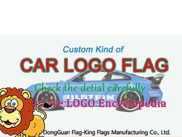customize all kinds of automobile brand flags, 90 * 150cm