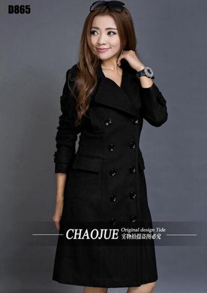 women in the spring and autumn long windbreaker woolen cloth coat of cultivate one's morality leisure fashion / s-4xl, Black
women in the spring and autumn long windbreaker woolen cloth coat of cultivate one's morality leisure fashion / s-4xl, Black