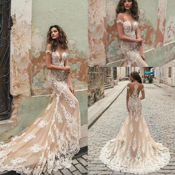 gorgeous 2019 berta mermaid wedding dresses champagne tulle ivory lace appliqued beach bridal gowns custom made china en111511, White
gorgeous 2019 berta mermaid wedding dresses champagne tulle ivory lace appliqued beach bridal gowns custom made china en111511, White