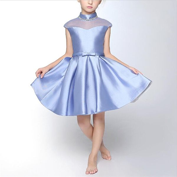 brand new flower girl dresses with bow high neck little girls kids/children dress 2017 princess birthday party pageant first communion dress, White;blue
brand new flower girl dresses with bow high neck little girls kids/children dress 2017 princess birthday party pageant first communion dress, White;blue