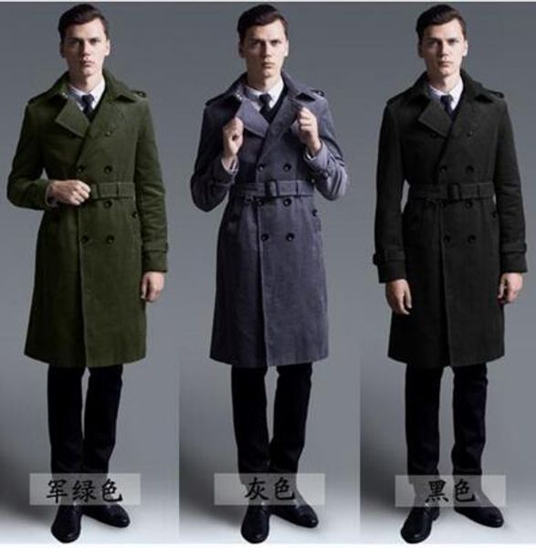 man winter fashion in europe and the style boutique high-end english cultivate one's morality long trench coat / s-3xl, Black
man winter fashion in europe and the style boutique high-end english cultivate one's morality long trench coat / s-3xl, Black