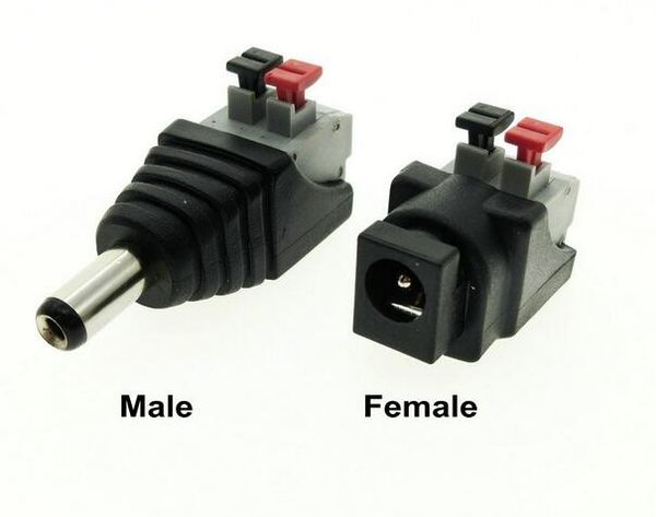 new dc male female connector 2.1*5.5mm dc power jack adapter plug connector for single color led strip
new dc male female connector 2.1*5.5mm dc power jack adapter plug connector for single color led strip