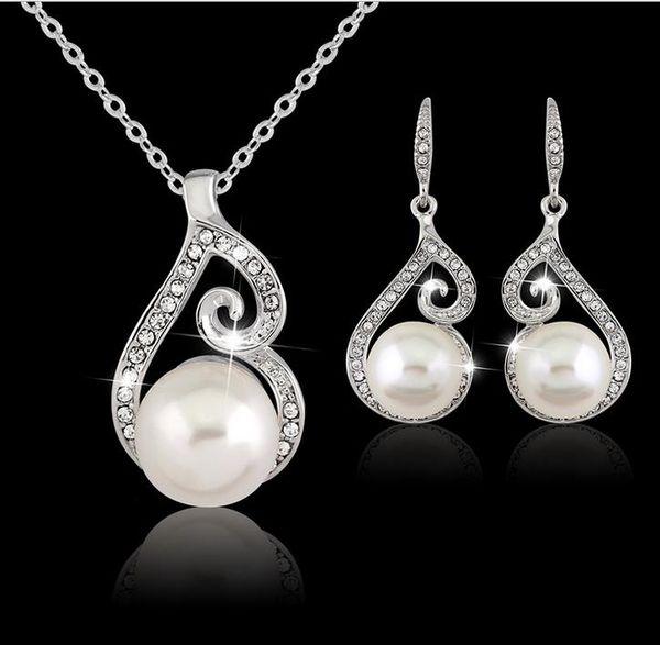 necklace and earring set, pearl pendant jewelry set, fit for wedding party, hign quality and ing, Silver
necklace and earring set, pearl pendant jewelry set, fit for wedding party, hign quality and ing, Silver