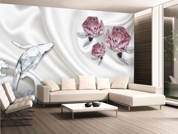 3d stereo rose crystal dolphin tv background mural 3d wallpaper 3d wall papers for tv backdrop
3d stereo rose crystal dolphin tv background mural 3d wallpaper 3d wall papers for tv backdrop