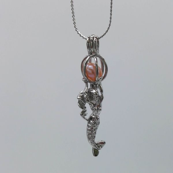 new mermaid pearl cage pendant necklaces copper opening pearls cages locket charms pendants necklace for women fashion jewelry, Silver
new mermaid pearl cage pendant necklaces copper opening pearls cages locket charms pendants necklace for women fashion jewelry, Silver