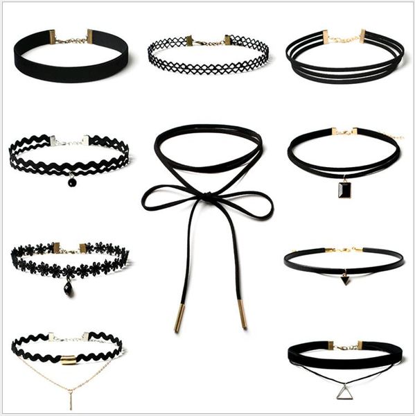 gothic choker necklaces for women simple jewelry european and american fake collar torques chokers necklace set, Golden;silver
gothic choker necklaces for women simple jewelry european and american fake collar torques chokers necklace set, Golden;silver