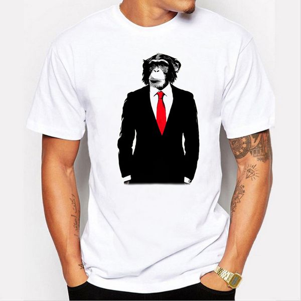 2017 cool men funny domesticated monkey design t shirt novelty customize printed short sleeve tees, White;black
2017 cool men funny domesticated monkey design t shirt novelty customize printed short sleeve tees, White;black
