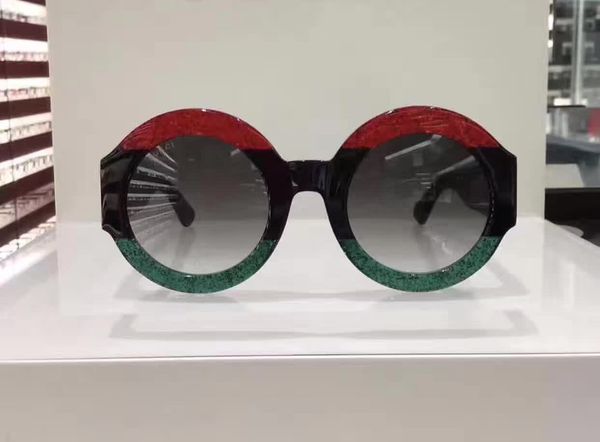 women 0084s black glitter red green round sunglasses 0084 plastic sunglasses sunglasses 2017 new with case box, White;black
women 0084s black glitter red green round sunglasses 0084 plastic sunglasses sunglasses 2017 new with case box, White;black