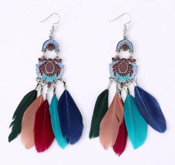 5 styles vintage ethnic style feather earrings for women enamel jewelry exquisite handmade tassel drop earrings dhl b623s, Silver
5 styles vintage ethnic style feather earrings for women enamel jewelry exquisite handmade tassel drop earrings dhl b623s, Silver