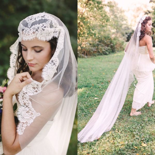 romantic 2017 new white/ivory lace applique bridal veils one layer tulle 2m long wedding veils custom made en112214, Black
romantic 2017 new white/ivory lace applique bridal veils one layer tulle 2m long wedding veils custom made en112214, Black