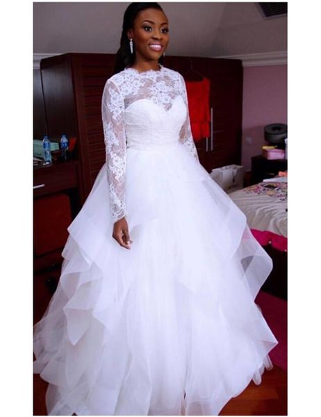 tiered organza wedding dress lace a line long sleeve fashion new coming muslim bridal gowns custom made white ivory us2-26w
tiered organza wedding dress lace a line long sleeve fashion new coming muslim bridal gowns custom made white ivory us2-26w