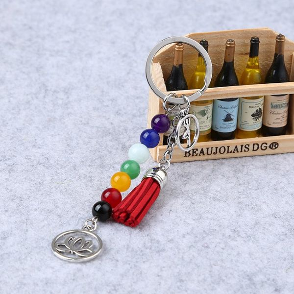 new style gym keyring seven chakra yoga energy fitness keychain lotus tassel keychain 120pcs ing, Silver
new style gym keyring seven chakra yoga energy fitness keychain lotus tassel keychain 120pcs ing, Silver