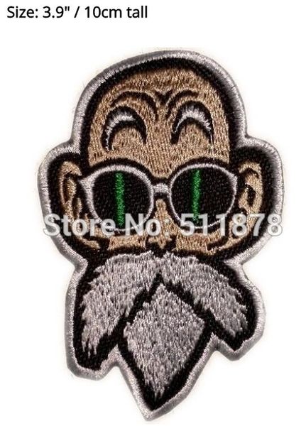 Master Roshi Dragon Ball Z DBZ GT Vegeta Goku Piccolo Movie TV Series Embroidered iron on patch cosplay transfer COMICS APPLIQUE