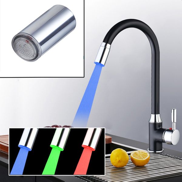 wholesale- 3 color led light water faucet tap heads (only faucet head)and chrome solid brass kitchen faucet swivel vessel mixer
wholesale- 3 color led light water faucet tap heads (only faucet head)and chrome solid brass kitchen faucet swivel vessel mixer