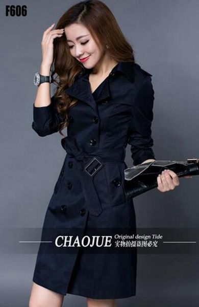 women spring leisure fashion han edition fine british elegant double-breasted plus-size windbreaker cloth coat / s-4xl, Black
women spring leisure fashion han edition fine british elegant double-breasted plus-size windbreaker cloth coat / s-4xl, Black