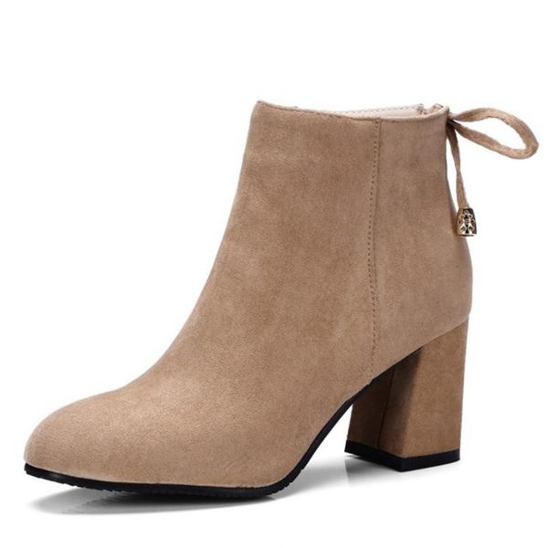 women high heels shoes women zipper ankle strap solid color thick heels boots laides daily office footwear size 32-46, Black
women high heels shoes women zipper ankle strap solid color thick heels boots laides daily office footwear size 32-46, Black