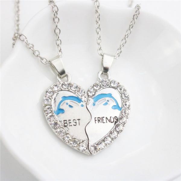 friends necklaces broken heart dolphin pendant necklaces silver plated with rhinestone friendship necklaces for gift
friends necklaces broken heart dolphin pendant necklaces silver plated with rhinestone friendship necklaces for gift