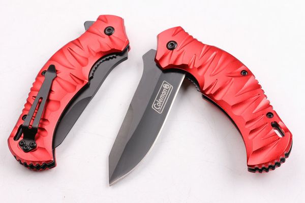 EDC Folding Knife Red Hanlde 5CR15MOV 56HRC Blade Aluminum + Steel Handle Survival Hunting Knife Camping Knife Gift F425L
EDC Folding Knife Red Hanlde 5CR15MOV 56HRC Blade Aluminum + Steel Handle Survival Hunting Knife Camping Knife Gift F425L