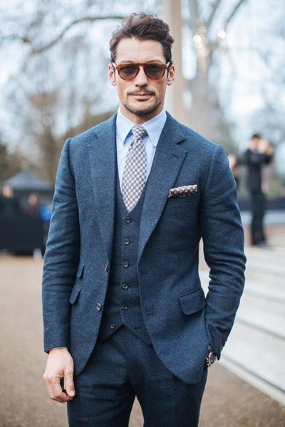 winter wedding tuxedos slim fit suits for men groomsmen suit three pieces harris tweed prom formal suits (jacket +pants+vest, Black;gray
winter wedding tuxedos slim fit suits for men groomsmen suit three pieces harris tweed prom formal suits (jacket +pants+vest, Black;gray