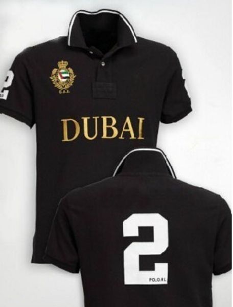 

Классический повседневная мужская рубашка Берлин Париж Лондон Нью-Йорк Милан Дубай Сити с коротким рукавом рубашки большая лошадь вышивка поло футболки номер 5