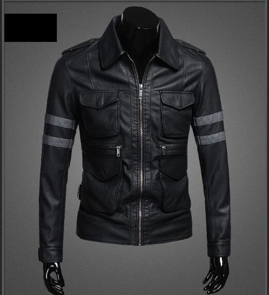wholesale- italy resident evil 6 lyon with paragraph leather leon the leather jackets knight thooo original/ m-5xl, Black
wholesale- italy resident evil 6 lyon with paragraph leather leon the leather jackets knight thooo original/ m-5xl, Black