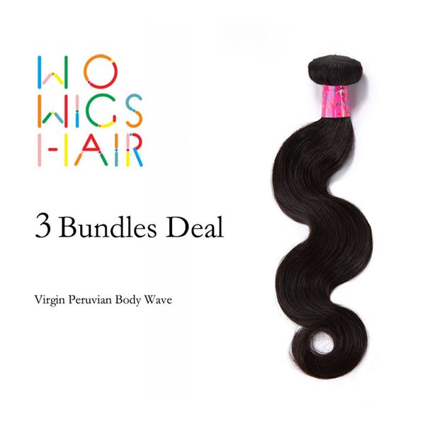 wholesale-wowigs hair peruvian virgin hair body wave 3 bundles deal natural color 1b, Black;brown
wholesale-wowigs hair peruvian virgin hair body wave 3 bundles deal natural color 1b, Black;brown