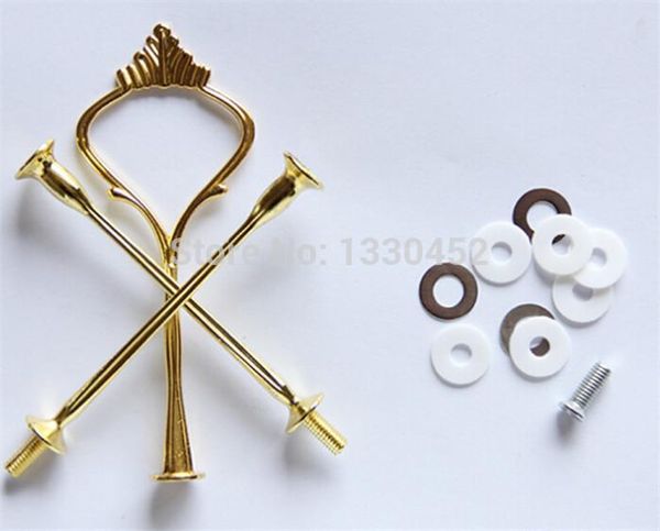 50 sets/lot 3 tier cake stands plate handle fitting silver gold wedding party crown rod
50 sets/lot 3 tier cake stands plate handle fitting silver gold wedding party crown rod