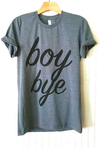 wholesale- boy bye letters print women tshirts cotton casual t shirt for lady tee hipster tumblr gray drop ship h-26, White
wholesale- boy bye letters print women tshirts cotton casual t shirt for lady tee hipster tumblr gray drop ship h-26, White
