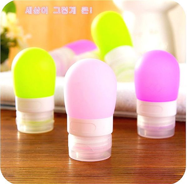new38ml/60ml/80ml travel makeup bottles portable refillable silicone bottles traveler packing lotion points shampoo cosmetic organizer f0010 
new38ml/60ml/80ml travel makeup bottles portable refillable silicone bottles traveler packing lotion points shampoo cosmetic organizer f0010