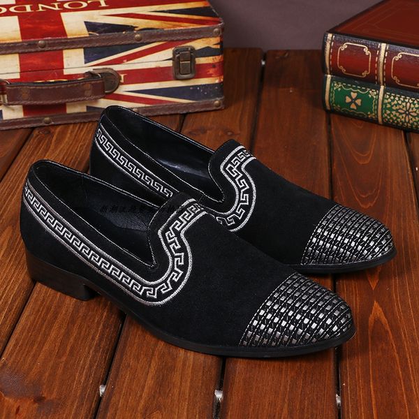 Hot Sale Spring Autumn Men Loafer Shoes Fashion Embroidered Slip On Flats Shoes For Men Black Suede Leather Men Shoes Casual Mocassins
Hot Sale Spring Autumn Men Loafer Shoes Fashion Embroidered Slip On Flats Shoes For Men Black Suede Leather Men Shoes Casual Mocassins