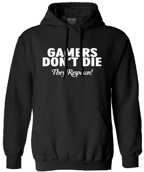wholesale- gamers don't die they respawn 2017 new fashion autumn winter men long sleeve sweatshirt male hooded brand clothing tracksuit, Black
wholesale- gamers don't die they respawn 2017 new fashion autumn winter men long sleeve sweatshirt male hooded brand clothing tracksuit, Black