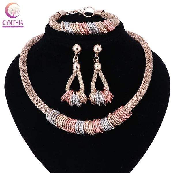 fashion wedding gold color 3 color necklace fine jewelry sets party women african beads bridal earrings bracelet accessories, Black
fashion wedding gold color 3 color necklace fine jewelry sets party women african beads bridal earrings bracelet accessories, Black