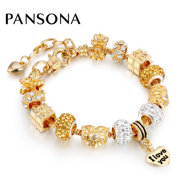 2018 Luxury New Gold Color Charm Bracelets For Women Crystal DIY Beads Bracelets & Bangles Pulsera Gift Fashion Jewelry AA143
2018 Luxury New Gold Color Charm Bracelets For Women Crystal DIY Beads Bracelets & Bangles Pulsera Gift Fashion Jewelry AA143