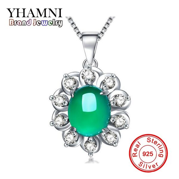 yhamni original fashion brand vintage 925 sterling silver pure natural gem chalcedony pendant necklace jewelry xd327
yhamni original fashion brand vintage 925 sterling silver pure natural gem chalcedony pendant necklace jewelry xd327
