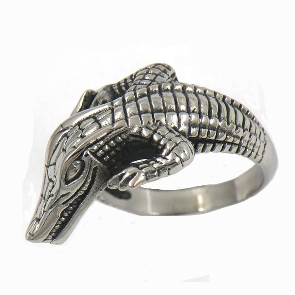 11w94 stainless steel mens jewelry punk ring vintage ring crawling crocodile alligator animal biker ring gift for brothers, Silver
11w94 stainless steel mens jewelry punk ring vintage ring crawling crocodile alligator animal biker ring gift for brothers, Silver