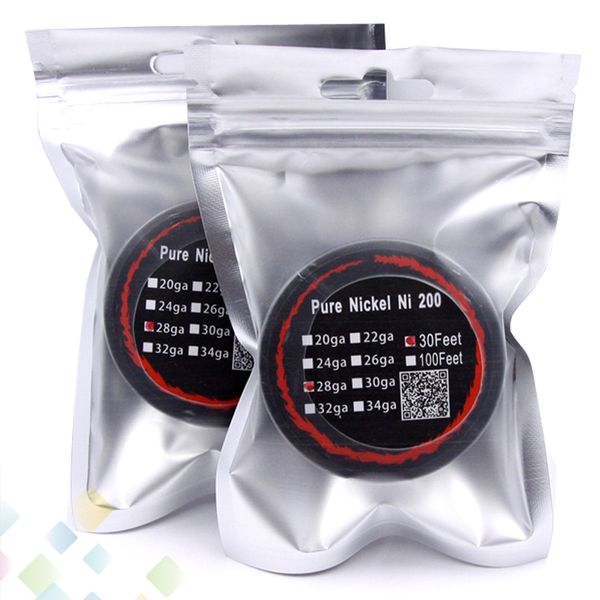 New Package Pure Nickel Ni200 Wire Temperature Control Wire 30 Feet 22 24 26 28 30 32 Gauge for DIY Atomizer DHL Free
New Package Pure Nickel Ni200 Wire Temperature Control Wire 30 Feet 22 24 26 28 30 32 Gauge for DIY Atomizer DHL Free