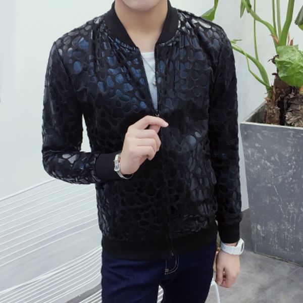 wholesale- new 2016 autumn thin leopard print leather causal jacket men korean fashion men jacket slim fit veste homme men's clothing, Black;brown
wholesale- new 2016 autumn thin leopard print leather causal jacket men korean fashion men jacket slim fit veste homme men's clothing, Black;brown