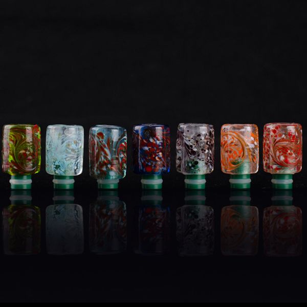 

Most Beautiful Flower Drip tips 510 Pyrex Glass Drip Tips Art Flower Drip Tips Mouthpieces Electronic Cigarette DHL Free