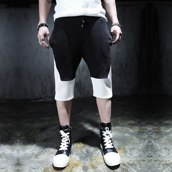 wholesale- 2016 new men casual shorts men street fashion stitching colors shorts punk hip hop shorts a208, White;black
wholesale- 2016 new men casual shorts men street fashion stitching colors shorts punk hip hop shorts a208, White;black